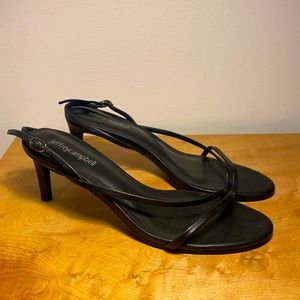 strapped mid-heel sandals